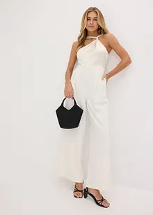 Jumpsuit i lett sateng, bonprix