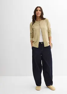 Cardigan med rund hals, bonprix