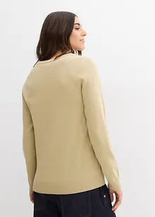 Cardigan med rund hals, bonprix