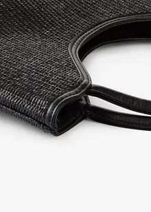 Shoppingveske i strå-look, bonprix