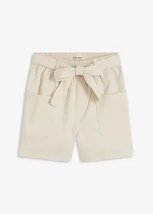 Shorts i twill med knytebelte, bonprix
