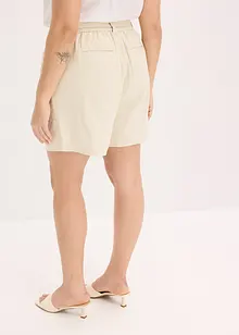 Shorts i twill med knytebelte, bonprix