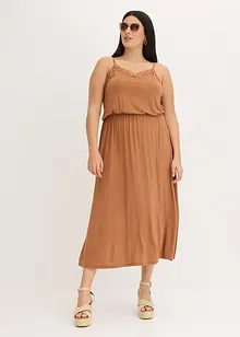 Jerseykjole med blonder, bonprix