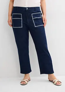 Straight-jeans High Waist, cropped, bonprix