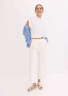 Culotte med hullbroderi, bonprix