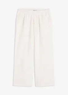 Culotte med hullbroderi, bonprix