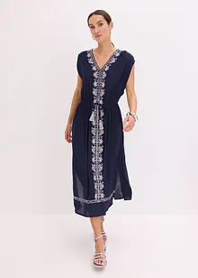 Boho-midikjole med broderi, bonprix
