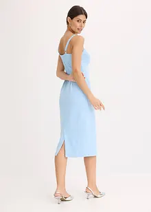 Midikjole med fin sateng, bonprix