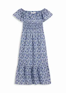 Boho-midikjole med carmen-utringning, av lett bomullsmateriale, bonprix