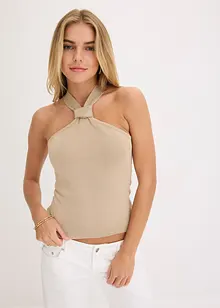 Halterneck-topp med myk viskose, bonprix