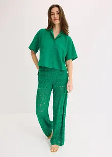 Oversized skjortebluse, bonprix