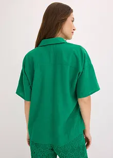 Oversized skjortebluse, bonprix