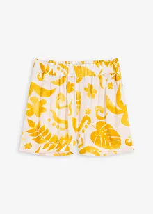 Shorts i strukturert viskose med blomstermønster, bonprix