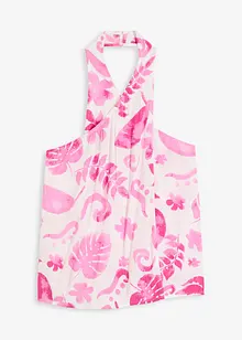 Halterneck-blusetopp av viskose med struktur, bonprix