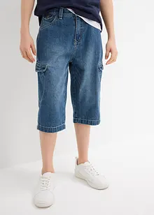 Bermudashorts i denim i 100% bomull, Loose Fit, bonprix