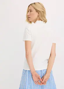 Bomullstopp med rysjer, bonprix