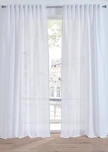 Gardin i linlook, fås i normal og ekstra bred (1-pack), bonprix