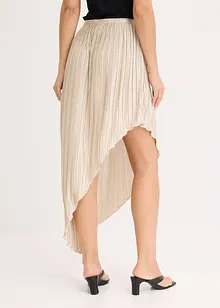 Plisséskjørt i sateng med glans, bonprix