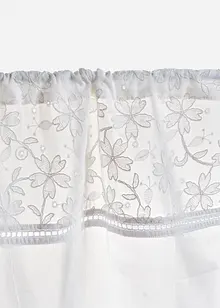 Gardinkappe i økologisk bomull med broderi, bonprix