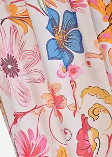 Gardin i resirkulert polyester med trykt blomstermønster (1-pack), bonprix