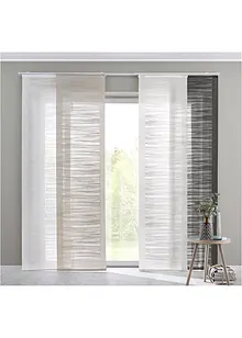Panelgardin med tverrstriper (1-pack), bonprix