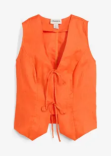 Blusetopp i 100% lin, bonprix