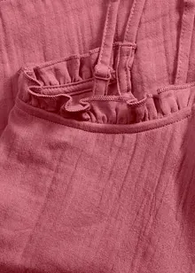 Kort pyjamas i myk musselin med stroppetopp, bonprix