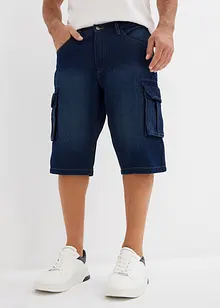 Bermudashorts i denim med cargolommer, Relaxed Fit, bonprix