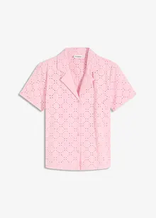 Moderne bluse med hullbroderi, bonprix