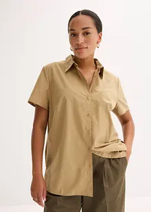 Kortermet bluse i poplin, bonprix