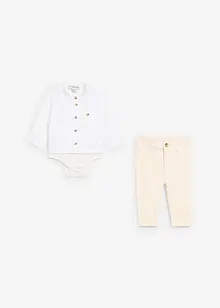 Body med krage og chinos (2-delt sett), bonprix