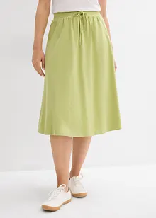 Jerseyskjørt i bomullsmiks, bonprix