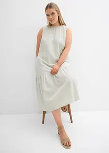 Midikjole i A-fasong, bonprix