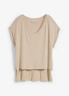 Oversized topp i lett viskosemiks, bonprix