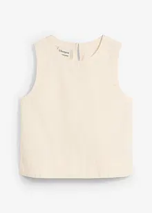 Blusetopp i kjølendel linmix, bonprix