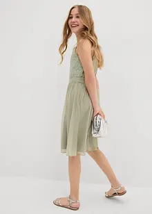 Chiffonkjole med paljetter, bonprix
