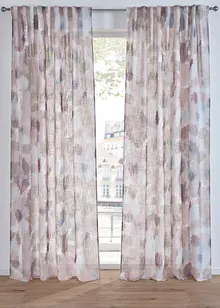 Gardin av resirkulert polyester med print (1-pack), bonprix