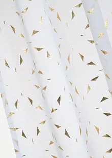 Gardin med resirkulert polyester og glinsende trykk (1-pack), bonprix