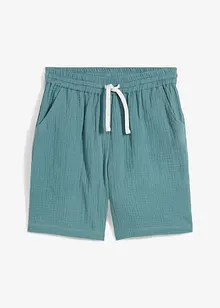 Slip on-shorts av luftig musselin, Loose Fit, bonprix
