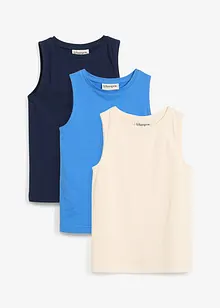 Topp i ren økologisk bomull (3-pack), bonprix