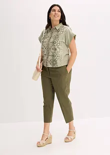 Trikotbluse med paisleymønster, bonprix