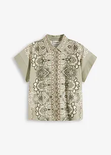 Trikotbluse med paisleymønster, bonprix