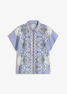 Trikotbluse med paisleymønster, bonprix