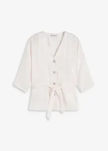 Bluse med knytebelte, bonprix