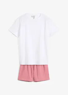 Shorty-pyjamas (2-delt sett) av musselin, bonprix