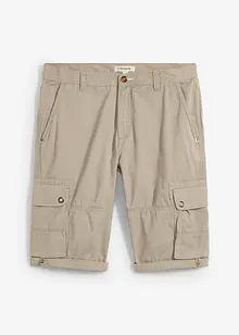 Cargo-bermuda i ren bomull, Regular Fit, bonprix