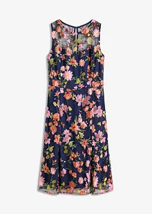 Midikjole med blomsterbroderi, bonprix