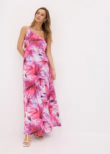 One shoulder-kjole i strukturert krepp, bonprix