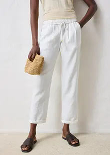 Pull on-bukse i 100% lin, bonprix