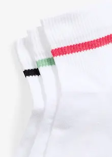 Ankelsokker med økologisk bomull og frotté på innsiden (3-pack), bonprix